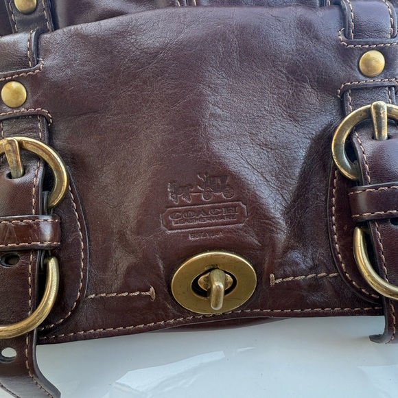 Coach Legacy Garcia Brown Leather Shoulder Bag No. E0893-12704 🤎 - Picture 6 of 8